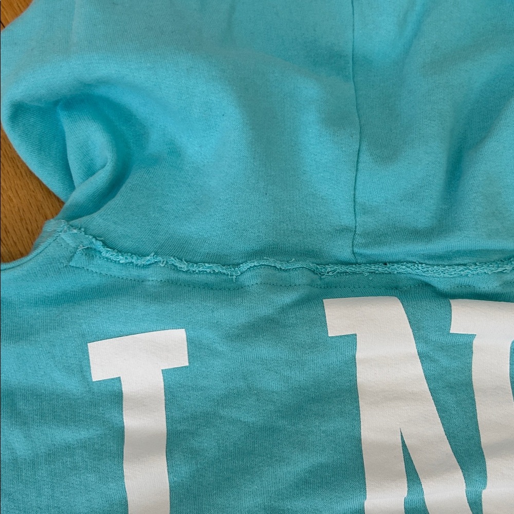 PINK Victoria's Secret Turquoise Hoodie - Picture 7 of 14